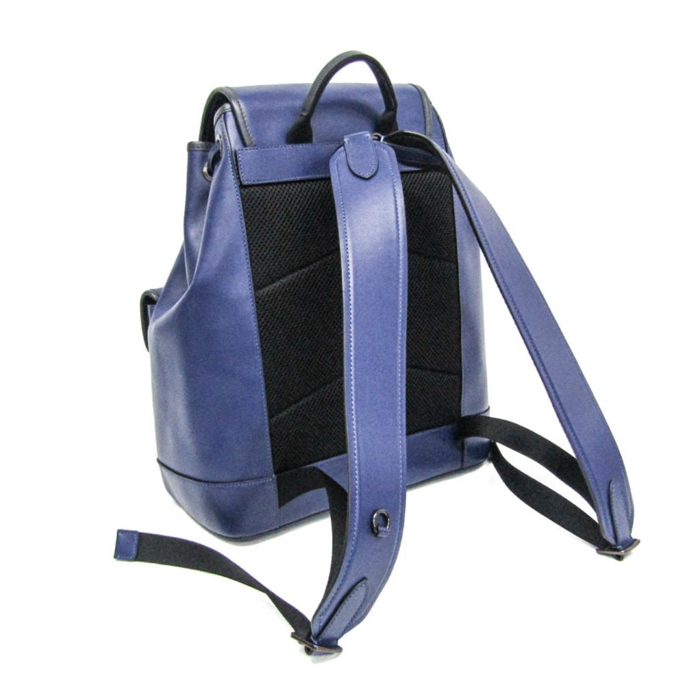 Coach Heritage C2902 Men's Leather Backpack Blue - Picture 2 of 10